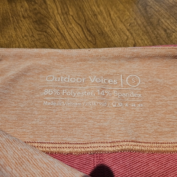 Outdoor Voices Pink Colorblock Yoga Leggings - Picture 4 of 6